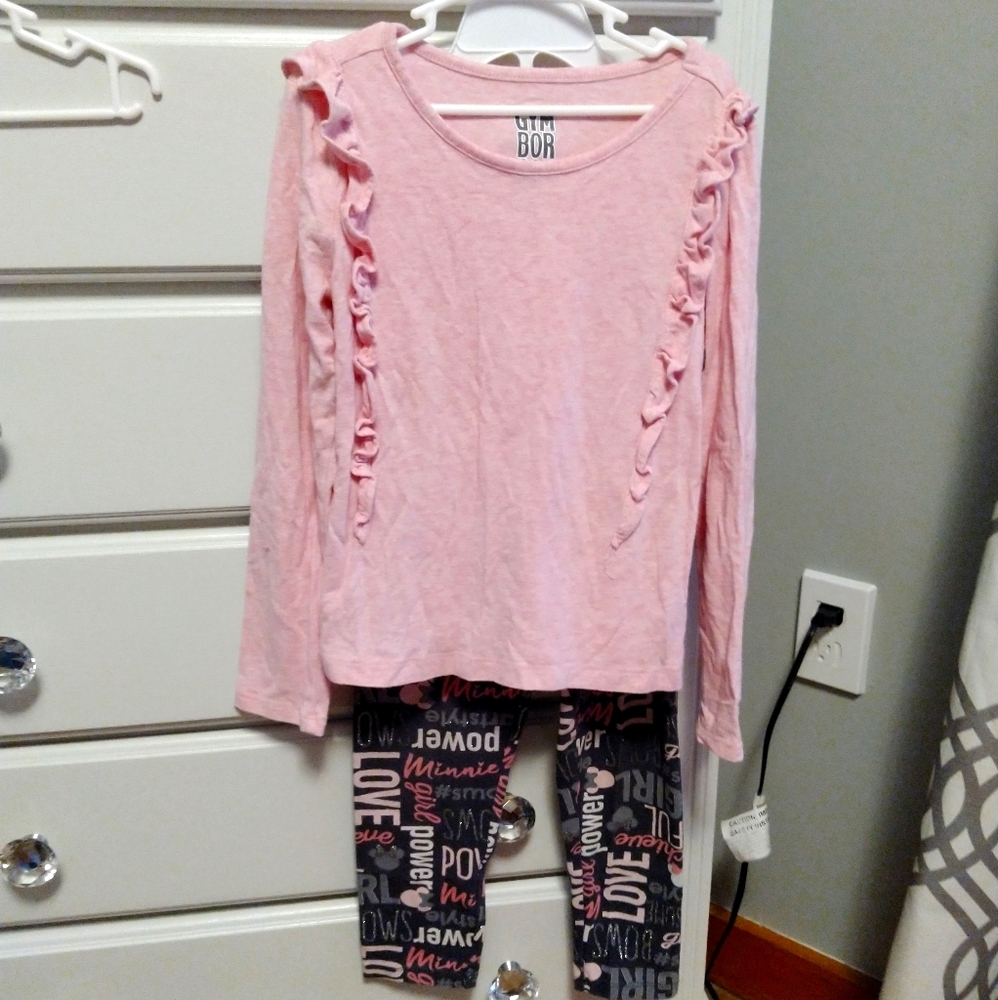 Gymboree top w/ leggings 5/6